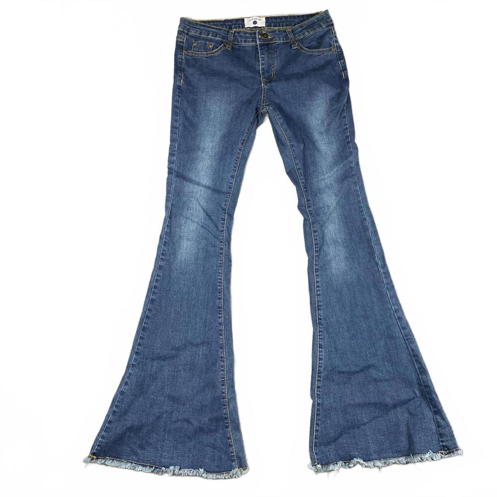 AC for AG Womens Size 29 Flared Jeans Distressed Hem